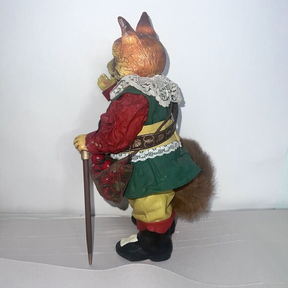 Sir Red Fox Resin 1991 Folkraft Possible Dreams Figurine - Picture 3 of 11
